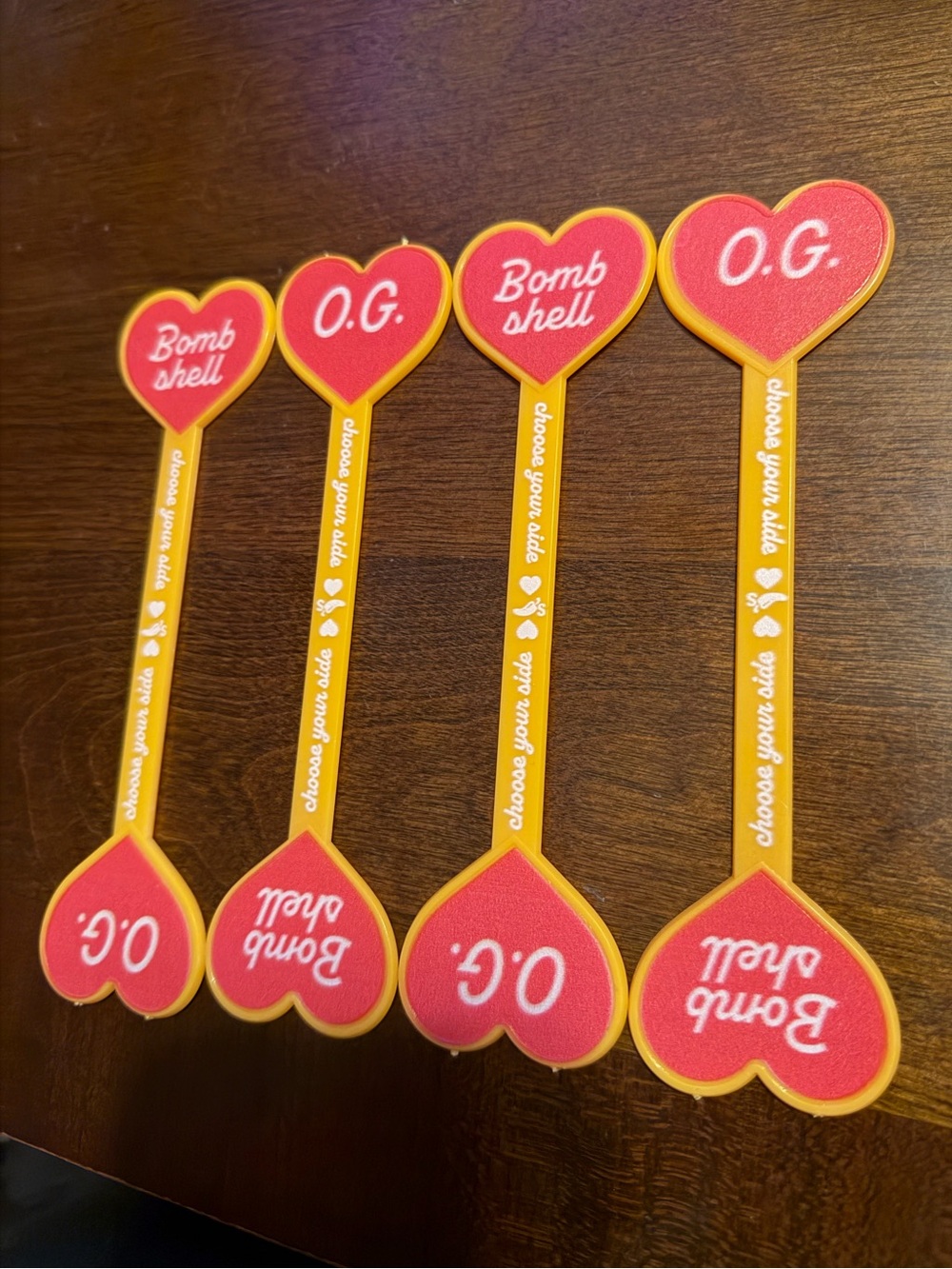 Love Island. Heart Drink Stirrers -